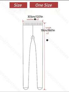 1 件黑色孕妇踝长紧身裤，厚保暖内衬，可调节腹带，适合日常穿着 - 黑色 - 查看 5
