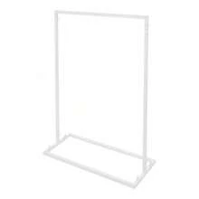 Quadratischer Hochzeitsbogen 3,28 x 2,46 ft quadratischer Metall-Hintergrundständer Weißer Hochzeitsbogen Hochzeitsdekorationsständer Bogenstütze für Hochzeiten, Geburtstage, Partys, Gärten - Weiss - Übersicht 10