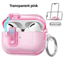 Brand New Creative Design, Compatible With Apple AirPodsPro 2/3 Earphone Case, Transparent Lock TPU Soft Earphone Shell, AirPods4 Protective Case