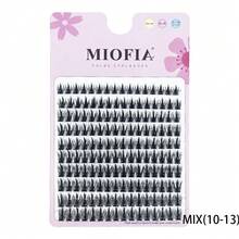 1 Box/160 Bunches Mink Eyelashes Natural 3D Russian Individual Eyelash Extension 10-13mm DIY MS Eyelash Cluster Makeup Tool Lashes Eyelash Clusters, Individual Eyelashes, Lashes, Fake Lashes - Black - View 8