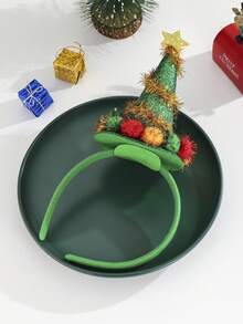 1pc Christmas Hat With Bell HeadBand, Hair Band, Diadema ,Hair Hoop ,Hairband For Women Hair Accessories