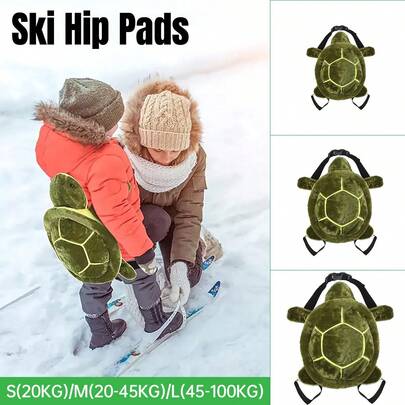 Aimall Ski Protection Plush Hip Pad Cartoon Turtle Skateboard Mat Snowboarding Gear