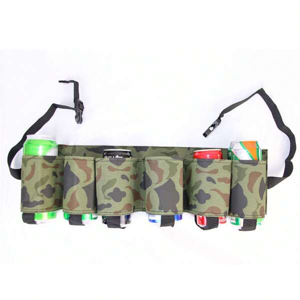 Outdoor Beer Belt Portable Beverage Hanging Waist Camping Beach Party Waist Bag Storage, 52*13.5cm