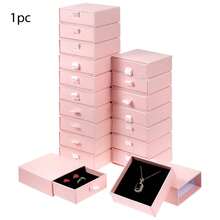 10 pièces Boîtes à bijoux en carton rose pâle de 3,5 x 3,5 pouces, boîtes à bijoux petites en vrac avec couvercles, pour la présentation de colliers, bagues et boucles d'oreilles, boîtes de rangement pour boucles d'oreilles, bagues et colliers, cadeaux pour la famille et les amis - Rose pâle - Voir 12