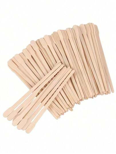 Bastoncini di legno per cera per sopracciglia, labbra e naso, applicatori per ceretta, spatole monouso per depilazione, prodotti per capelli e accessori per barbiere, salone di bellezza, articoli essenziali da viaggio