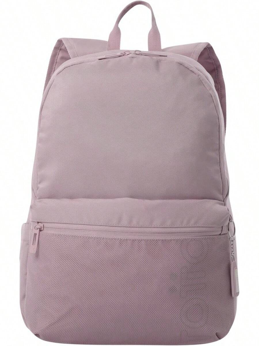Mochila Mediana Porta Lap 13" – Con Bolsillo para Botella – 13L – Diseño Ergonómico y Organizador Interno, Rosa Claro - 1 - Ver 1