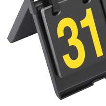 4 Digits Scoreboard Sports Score Counter Scoring Board Score Flippers Flip 1-31 For Indoor/Outdoor Sports Competitions Or Games - Black and White and Yellow - View 11