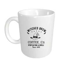 1pc Witch Coffee Mug - Halloween Witch Hat & Cauldron Design, Durable Ceramic Cup With "Come Have A Spell" Quote, Dishwasher , Perfect Gift For Halloween, Christmas, Birthday, Thanksgiving, Mother'S Day, Home & Office Use, Halloween Decorations - 黑色 - 查看 4