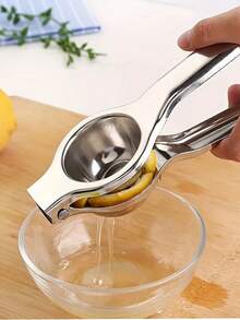 Heavy-Duty Stainless Steel Lemon Juicer With Ergonomic Lever Handle & Large Capacity Bowl - Heavy-Duty 403 Stainless Steel, Efficient Lever-Operated Press For Citrus Fruits, Apples, Pears - Easy-Clean Design, Sturdy Base & Stable Lever Mechanism - Multicolor - View 3