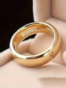 1 件时尚链环设计情侣戒指，时尚男士珠宝礼物，适合日常佩戴、派对、节日、生日 - 戒指 - 查看 8