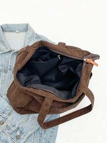 『US-Based Shipping』Simple Solid Color Multiple Pockets Shoulder Bag Corduroy Hobo Tote Bag For Women, Casual Crossbody Bag Large Capacity Purse Bucket Bag, Shoulder Satchel Daypack For Outdoor Travel Commuting Work, Vintage Satchel Shopping Bag College Computer Bags Large Capacity, Lightweight, Portable, Suitable For Teen ,,Bolsos Para Mujer,Tote Bags For Women,Bags For Women,Shoulder Bag,Carteras,Carteras Para Mujer,Bolsas,Designer Handbags,Crossbody Bags For Women,Mochilas Para Mujer,Handbags For WomenGirls Women College Students, Perfect For Back To School, New Fall Fashion 2025 For Women,Large Capacity Casual Outdoor Vacation Travel Shoulder Bag, Lightweight Versatile Shopping Groceries Storage Handbag, Portable Multi-Pocket Commuting Bags For Daily Office Work, Large School Tote Bag, Multiple Compartments, Perfect For Beach, School, Work & Daily Use, Literary School Bag & Bookbag For Women Or Students - 咖啡棕 - 查看 10