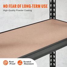 Storage Shelving Unit, 5-Tier Adjustable, 2000 Lbs Capacity, Heavy Duty Garage Shelves Metal Organizer Utility Rack - Black - 黑色 - 查看 5