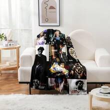 Youngboy Blanket Album Cover For Fans WarmCozy Flannel Blankets Throw Merch For HomeDecor Bed Sofa Living Room For All Season,Gift - 60*80in (150*200cm) - Xem 6