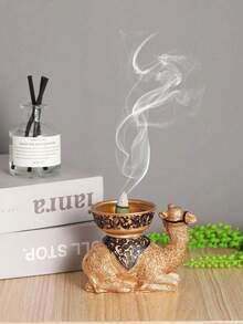 1个树脂创意立式骆驼香炉，适用于客厅、书房、卧室、餐厅等空间，是斋月、情人节、母亲节、感恩节等节日的最佳礼物。 - 彩色 - 查看 11