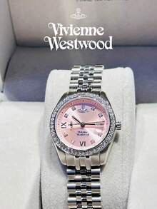 Vivienne Westwood Camberwell Watch  In Stainless Steel Pink-Silver - Silver - View 3