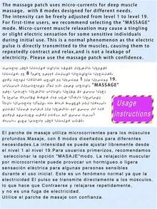 Rechargeable Portable Mini Neck Massager, Electric Neck Massage Pad, Relieve Shoulder & Neck Stress, EMS Microcurrent Neck Massage Patch, 8 Modes And 19 Intensities - Blue - View 12