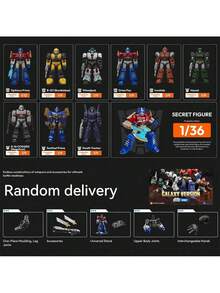 BLOKEES Transformers Galaxy Series 05 Second Wave Model Kit, Collectible Posable Action Figure Assembly Set | Adult Toy Gift - 1 Box (random Style) - View 4