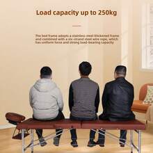 1300g Foldable Massage Table, Easy To Carry Lightweight Massage Bed, Tattoo & Beauty Massage Table, Foldable & Height Adjustable, Heavy Duty Massage Bed, Suitable For Outdoor Leisure, Indoor Beauty, Tattoo - Yellow - View 11