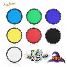 新博文专业纯色艺术颜料块 - 水性颜料,适用于节日绘画、万圣节绘画、DIY工艺品和创意艺术项目 - 均碼 - 查看 6