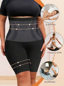 Local Delivery Summer-Ready Plus Size Shaper Shorts -Breathable And No-Pressure Design With Waist Slimming Effect
