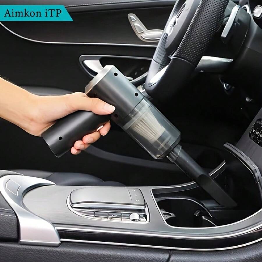 Portable Wireless Vacuum Cleaner-Mini Vacuum-Compressor Air Blower For Car, Home, Office, Camping