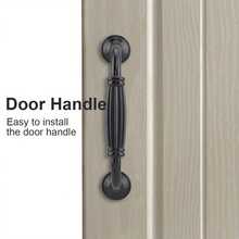 4pcs Antique Metal Cabinet Handles, Black Solid Cupboard Pulls, Kitchen Drawer Knobs For Furniture Hardware Application - Multicolor - View 5