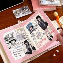 1pc - 2025 New - Line Study Room - Cat Director - ID Photo Girl High School Student - Anime Character Sticker - Phone Tablet Laptop Sticker - Planner Supplies - Decorative Sticker - Home Decor - Wall Decor - Cup Luggage Skateboard DIY Sticker - Stitch Toys Travel Toys Classroom Fidget Toys Mini Stuff Bath Toys Christmas Stationery Stress Ball - Birthday Gift - Christmas Gift - Christmas Eve Gift - Perfect Gift - Gift - Toys - Games