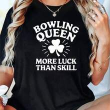 Green Festival Women'S ShortSleeve TShirt Bowling Graphic Print With FourLeaf Clover Bold Lettering, Black Casual Round Neck Top SpringSummer, Washable220g High-Quality Pure Cotton T-Shirt With Minimalist Printing, Soft And Breathable Fabric, Comfortable And Loose, Suitable For All Day Wear, Suitable For Office Casual Wear, Spring And Summer Daily Appearance, Elegant And Youthful Design Ropa De HombreRetro Savannah Baseball T-Shirt, Vintage Soft Tee, Unisex Shirt, Banana Fan Gift, Summer Sports Top Redd Ghetto Superstar Graphic T-Shirt Hip-Hop Music Shirt, Masa Merch, Rapper Shirt - màu đen - Xem 6