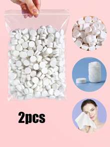 100-Piece Disposable Compressed Facial Towel, Thick And Soft Gentle Cleansing Towel Home Bathroom Decoration Back To School Beauty Salon Home Bathroom Hotel Disposable Facial Compressed Towel, 20cmx22.5cm Soft Towel, Disposable Compressed Towel For Outdoor Travel, Camping Wipes And Toilet Paper - No Pattern - View 11