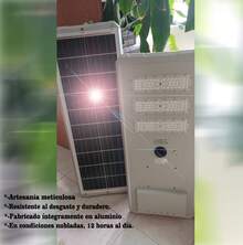 Lámpara Solar Integra 100 Para Poste Luz Blanca 6500k Plateado - Plateado - Ver 4