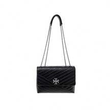 Tory Burch Women's Embossed Fashion Flap Chain Shoulder Bag 90446 - Black - View 2