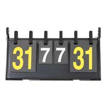 4 Digits Scoreboard Sports Score Counter Scoring Board Score Flippers Flip 1-31 For Indoor/Outdoor Sports Competitions Or Games - Black and White and Yellow - View 3