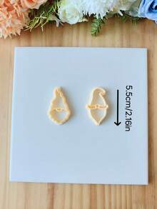 Set de 2 moldes de arcilla polimérica con diseño de gnomos navideños, moldes de plástico de alta precisión para hacer joyas como pendientes, moldes de arcilla para pendientes, adornos y decoraciones navideñas y de invierno