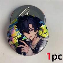 1pc,Link Click Anime Charm, MusicFes Dream Future Badge Cheng Xiaoshi Lu Guang Fashion Accessory, For Backpack Hat DIY Decoration Party Souvenir Gift, Young Group ACG Enthusiasts