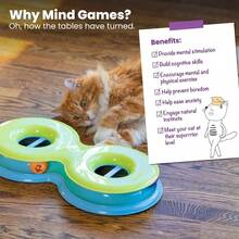 Tower Of Tracks 3 - Level Track With 6 Balls, Interactive Indoor Cats, Orange - 無限軌道 - 查看 6