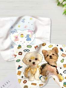 1pc/2pcs/5pcs Custom Super Soft Microfiber Glasses Cleaning Cloth, Gentle Screen Wipe Cloth, Personalized Logo Cleaning Cloth, Promotional Gifts, Conference Gifts, Custom Printed Super Soft Microfiber Glasses Cloth, Soft And Fine Smartphone And Computer Screen Wipe Cloth, Camera Lens Cloth, Business Logo Lens Cloth, Ideal For Cleaning Glasses, Laptop Screens, Tablets And Smartphones.