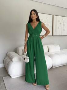 Women Jumpsuits - Green - View 1