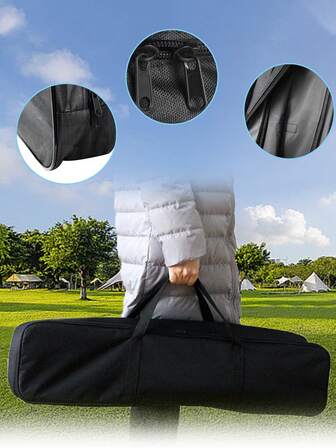 1pc Versatile Outdoor Accessory Bow Bag, Suitable For Straight Bow, Recurve Bow, Etc. Canvas Bow & Arrow Quiver Bag, Can Be Handheld Or Shoulder-Carried, High-Quality Durable Black Color, Can Also Be Used To Store Other Items