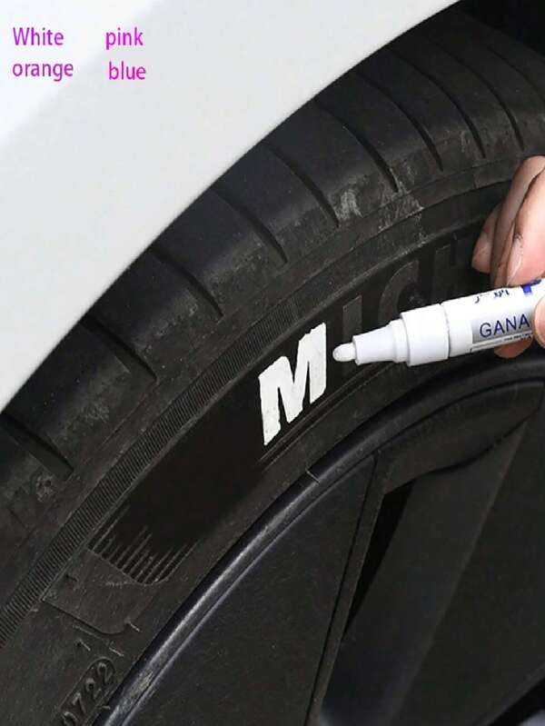 Tire Paint Marker Pen For Cars, Car Modification Paint Pen, Tyre Graffiti Pen, Oil-Based Touch-Up Paint Pen,1pc Waterproof Marker Pen For Tire Touch-Up Paint Back To School