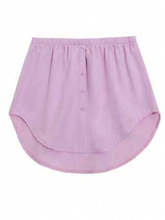 1pc Elastic Waist Extender, Women Shirt Extender, Adjustable Layered Fake Skirt Hem Extender