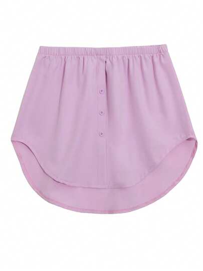 1 st elastisk midjeförlängare, skjortförlängare för kvinnor, justerbar lager på lager för fuskkjol