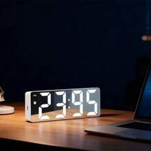 This Multi-Functional LED Desktop Alarm Clock, Powered By USB, Displays Time And Temperature, And Features A Night Light Function. It Is Suitable For Bedrooms, Home Offices Or Living Rooms, And Is An Ideal Gift For Christmas, Halloween, Easter, Valentine's Day, Thanksgiving And Birthdays. - Multicolor - View 5