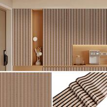 1 Roll Faux Lattice Wood Grain Self-Adhesive Wallpaper, Vintage Wood Texture Removable Waterproof Wallpaper, Suitable For Living Room, Tea Room, Bedroom, Self-Adhesive Japanese-Style Wall Decor, Furniture Renovation Sticker - Multicolor - View 12