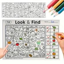 Sách trò chơi săn tìm kho báu tương tác / Rèn luyện kỹ năng não bộ với các câu đố Sudoku, trí nhớ và nhận biết màu sắc / Thẻ giáo dục du lịch bền chắc để sử dụng tại nhà và trường học / Món quà hoàn hảo cho Lễ Tạ ơn, Lễ Phục sinh, Giáng sinh và Năm mới / Sách tìm điểm khác biệt, Tìm điểm khác biệt 2 / Sách tô màu, Sách vẽ - Nhiều màu - Xem 5