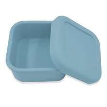 KUNT 1个100毫升方形纯硅胶食品储物容器，调味品、沙拉酱、番茄酱保鲜容器，大号果冻硅胶冰格 - 彩色 - 查看 12