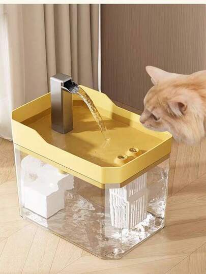 Fuente de agua automática para gatos con flujo continuo sistema silencioso promueve la hidratación para mascotas, dispensador eléctrico de agua potable con filtro avanzado ideal para gatos y perros pequeños, garantiza suministro constante y limpio sin ruidos molestos, diseño moderno fácil de desmontar y lavar, recomendado para hogares con mascotas exigentes que requieren alta calidad, accesorio esencial para la salud y bienestar animal.