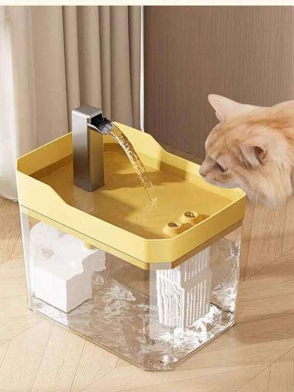 Fuente de agua automática para gatos con flujo continuo sistema silencioso promueve la hidratación para mascotas, dispensador eléctrico de agua potable con filtro avanzado ideal para gatos y perros pequeños, garantiza suministro constante y limpio sin ruidos molestos, diseño moderno fácil de desmontar y lavar, recomendado para hogares con mascotas exigentes que requieren alta calidad, accesorio esencial para la salud y bienestar animal.
