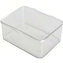 1pc Transparent Flip-Top Storage Box With Dust-Proof, Stackable Drawer Organizer Designed For Hair Clips, Headbands, Elastics And Accessories, Clear Vanity And Desk Display Solution, Space-Saving, Multipurpose, Compact Design For Bathroom Counter, Bedroom Dresser, Living Room Shelf, And Desk Top Organization - Multicolor - View 6