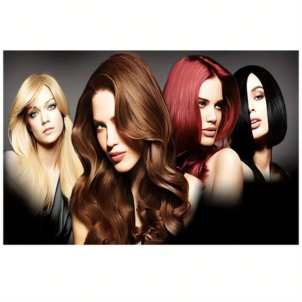 1 Stück modernes, rahmenloses Leinwandbild-Poster für Friseursalons, HD-Druck für Wohnzimmer und Nagelstudio, ohne Rahmen, 50 x 70 cm / 19,68 x 27,55 Zoll