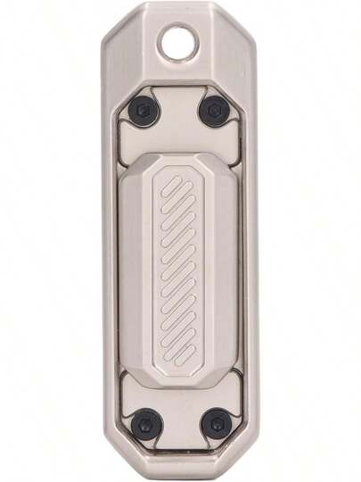 Juguete deslizante de metal para TDAH, juguetes magnéticos de acero inoxidable, spinner de mano para adultos, juguete casual EDC, bloques magnéticos para niños, familiares y amigos (plata)